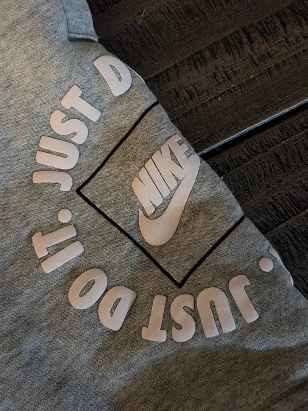 Nike Light Gray Kids' 'Just Do It' Fleece Shorts